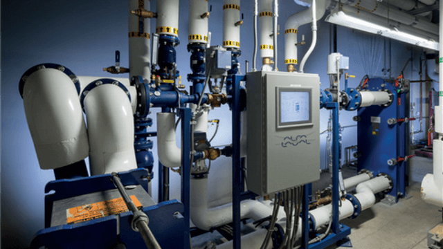 stanford universtity installation of heat exchanger