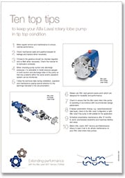 Ten top tips of rotary lobe pumps brochure